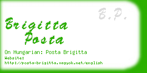 brigitta posta business card